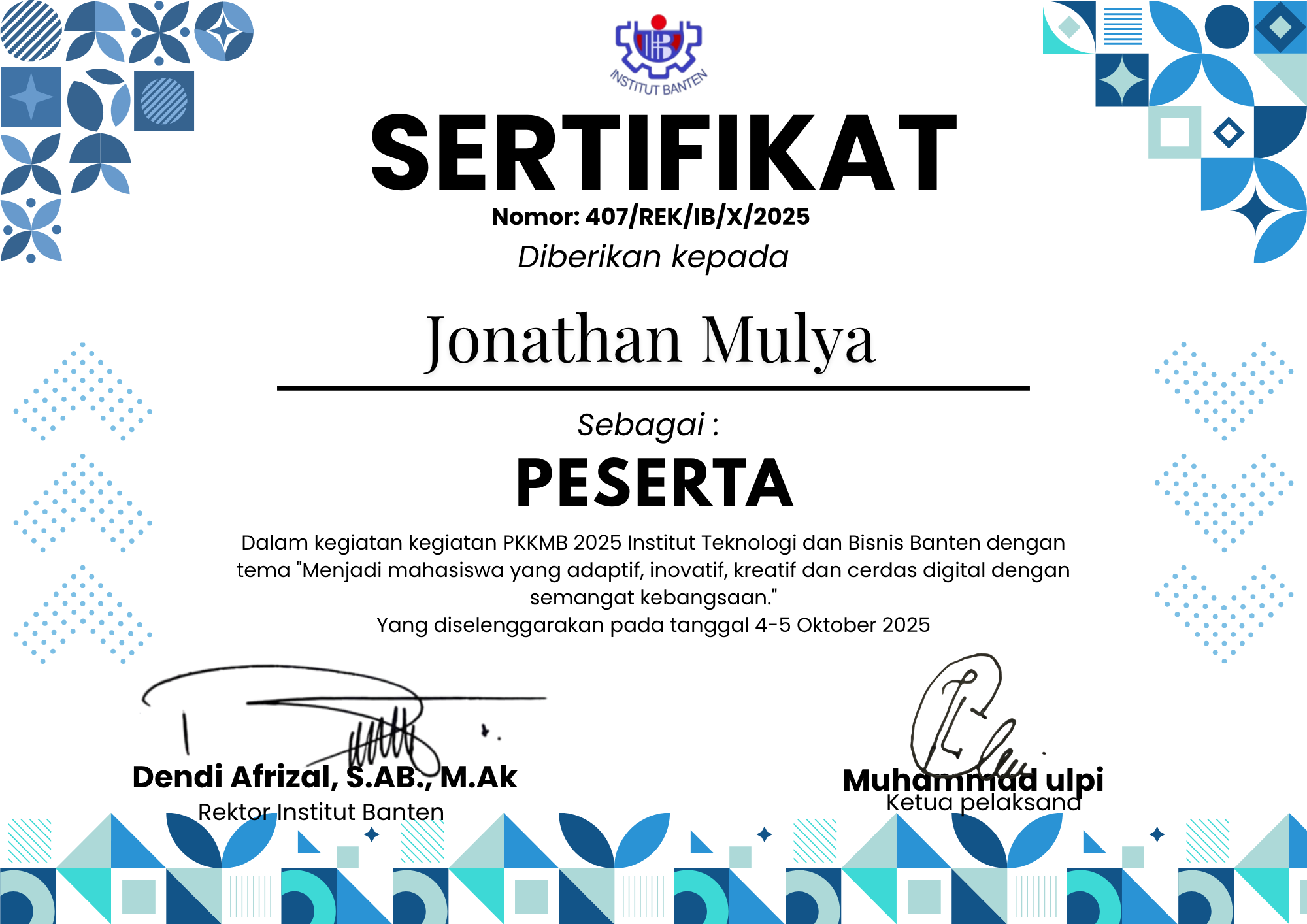 Pengenalan Kehidupan bagi Mahasiswa Baru (PPKMB)