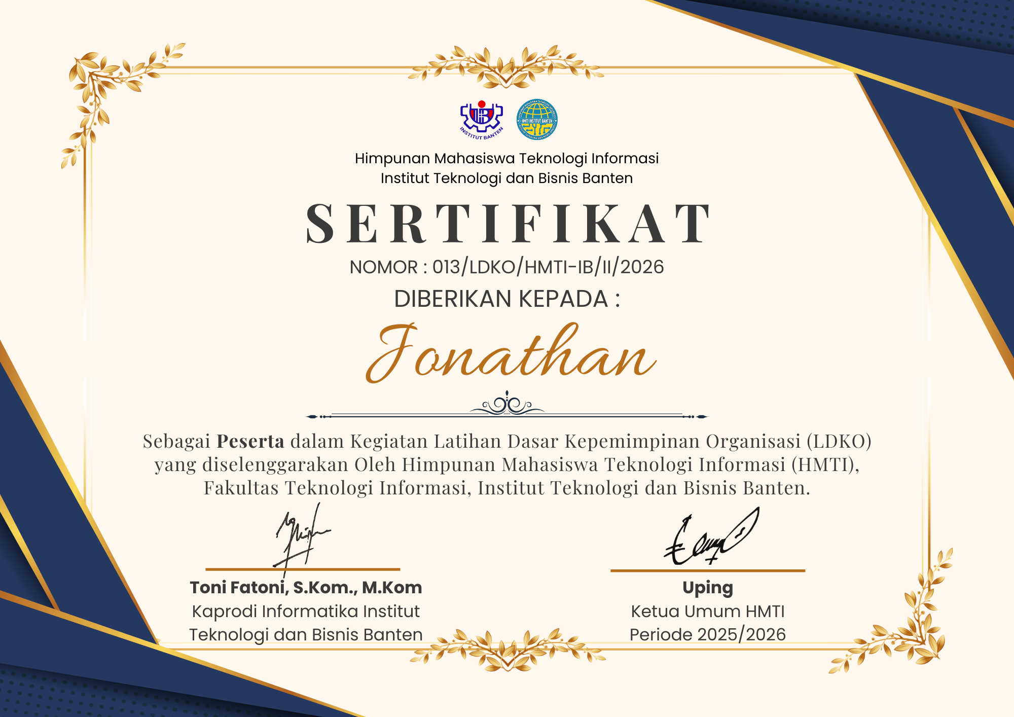 Latihan Dasar Kepimpinan Organisasi (LDKO)